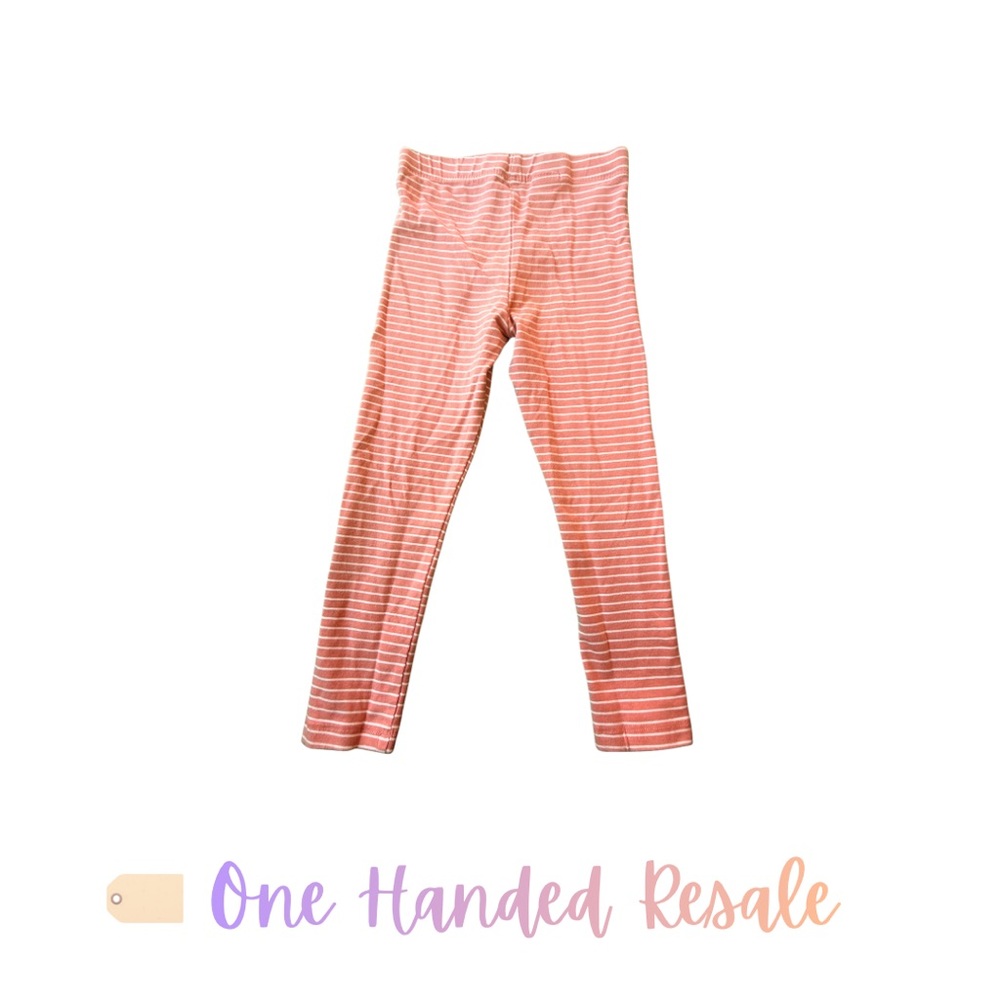 🫶 Cynthia Rowley Kids Mauve Striped Leggings Girls 92 2T